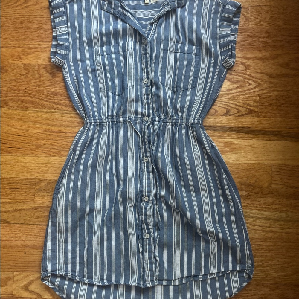 Japna Blue and White Striped Top